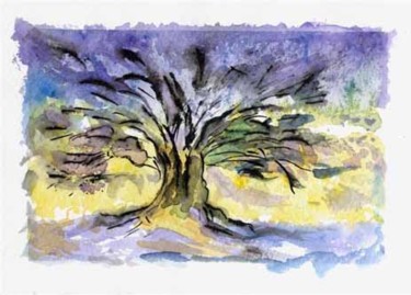 Pintura titulada "Árbol de Montseny (…" por Felipe Sérvulo, Obra de arte original, Otro