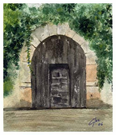 Pintura titulada "Puerta de Besalú (1)" por Felipe Sérvulo, Obra de arte original, Otro