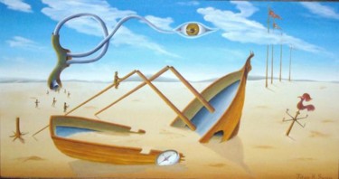 Pintura intitulada "O Resgate dos Fugit…" por Felippe H. Soares, Obras de arte originais
