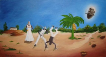 Peinture intitulée "Sublime Capoeira" par Felippe H. Soares, Œuvre d'art originale