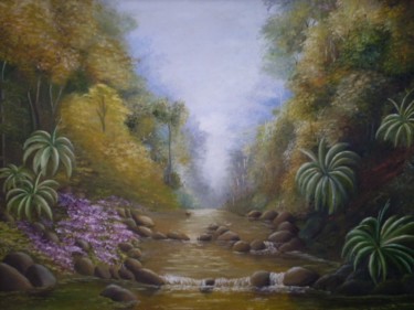 Pintura intitulada "Rio dos Prazeres" por Felippe H. Soares, Obras de arte originais