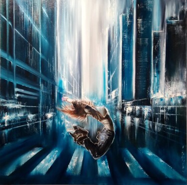 Malarstwo zatytułowany „Street dance” autorstwa Felix Boulay, Oryginalna praca, Olej