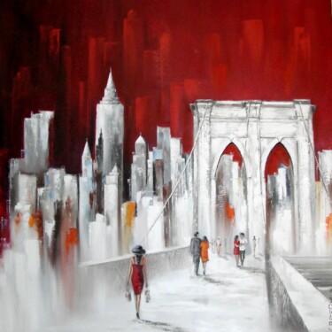 Картина под названием "Brooklyn" - Felix Boulay, Подлинное произведение искусства, Масло