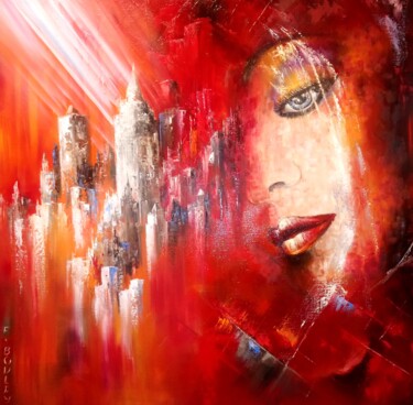 Картина под названием "Regard" - Felix Boulay, Подлинное произведение искусства, Масло
