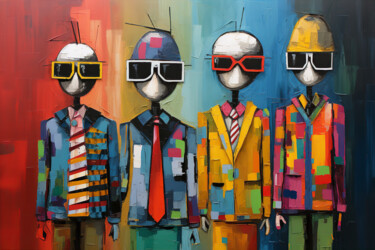 数字艺术 标题为“Antmen” 由Felix Van Horst, 原创艺术品, 数字油画