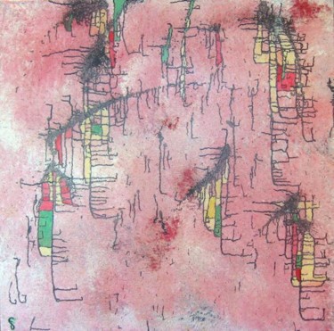 Malerei mit dem Titel "Pointless chromosom…" von Félix Denis, Original-Kunstwerk, Öl