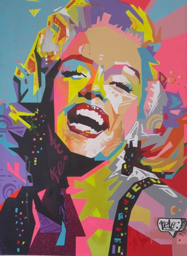 Pintura titulada "Marilyn Monroe" por Felo, Obra de arte original, Acrílico