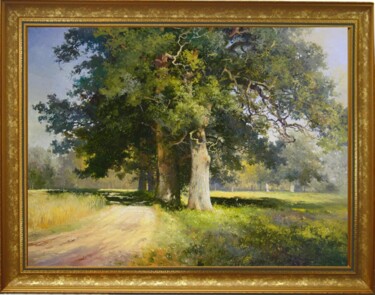 Картина под названием "landscape of oak" - Jan Bartkevich, Подлинное произведение искусства, Масло