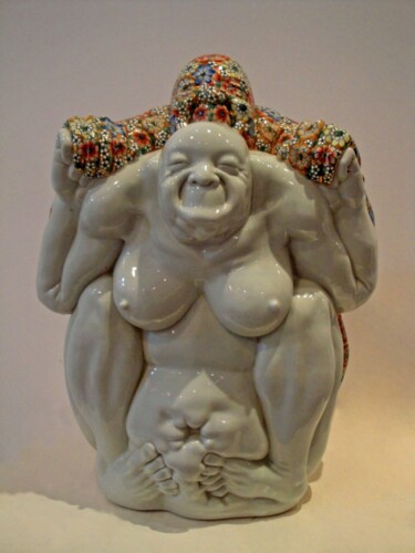 Sculpture titled "The city makes us m…" by Feng Tu, Original Artwork, Ceramics