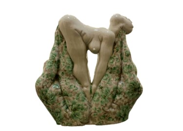 Sculpture titled "The play" by Feng Tu, Original Artwork, Ceramics