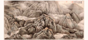 Pintura intitulada "Summer in China" por Fengyin Hu, Obras de arte originais, Tinta