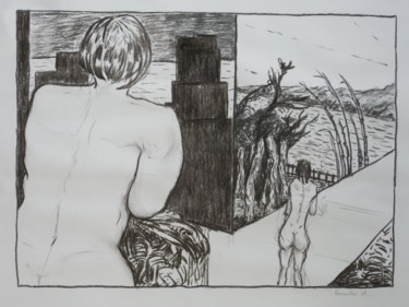 Dessin intitulée "Des jours et des nu…" par Jean-Bernard Fenouillas, Œuvre d'art originale