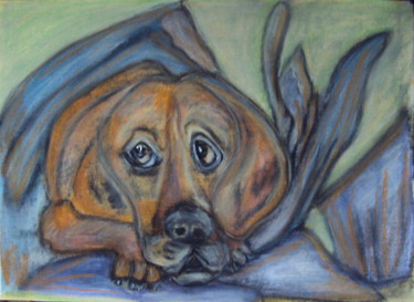 Рисунок под названием "Просто собака - 2" - Irina Dubinina, Подлинное произведение искусства, Другой