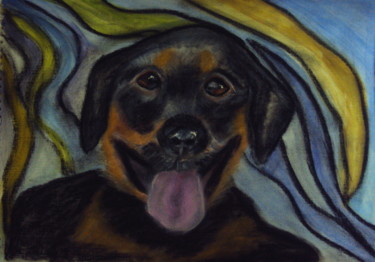 Dessin intitulée "Просто собака - 3" par Irina Dubinina, Œuvre d'art originale, Autre
