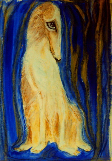 Dessin intitulée "Просто собака - 4." par Irina Dubinina, Œuvre d'art originale, Autre