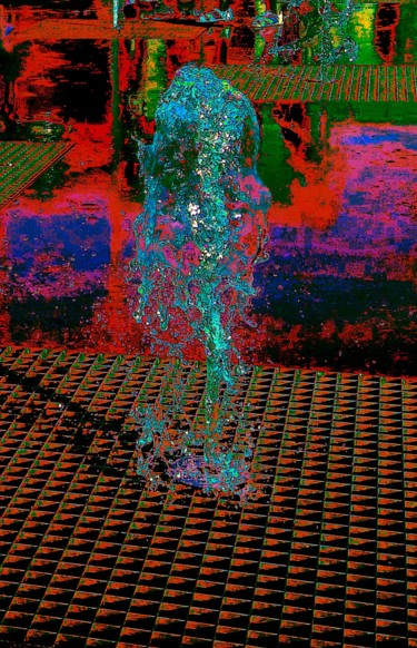 Цифровое искусство под названием "Бирюзовая вода." - Irina Dubinina, Подлинное произведение искусства, 2D Цифровая Работа