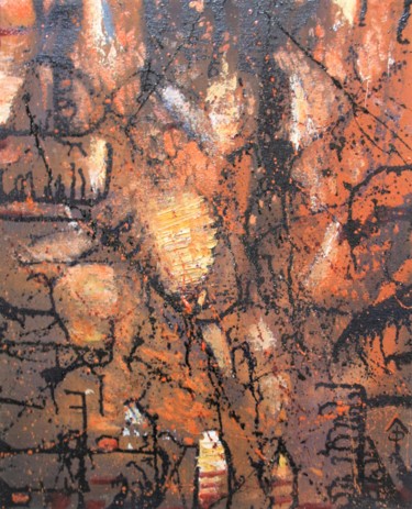 Peinture intitulée "Преображение" par Leonid Feodor, Œuvre d'art originale, Huile Monté sur Châssis en bois