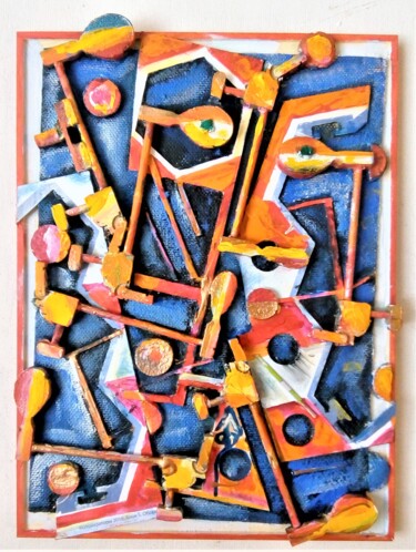 Γλυπτική με τίτλο "Ладомир" από Леонид Феодор, Αυθεντικά έργα τέχνης, Κολάζ