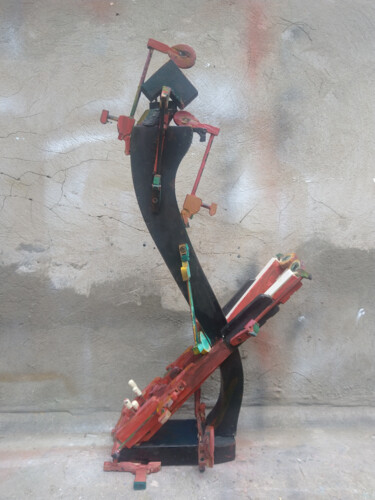 Скульптура под названием ""Грифоман»" - Леонид Феодор, Подлинное произведение искусства, Дерево