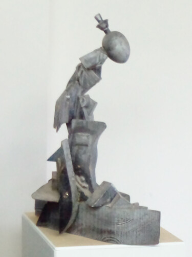 Skulptur mit dem Titel "Половец" von Leonid Feodor, Original-Kunstwerk, Holz
