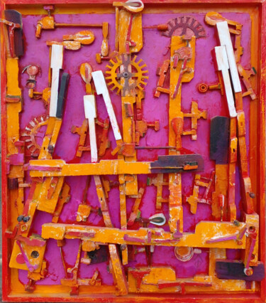 Картина под названием "Предстояние  живопи…" - Леонид Феодор, Подлинное произведение искусства, Дерево