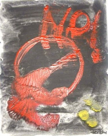 Pintura titulada "No" por Ferdy, Obra de arte original