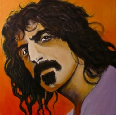 Peinture intitulée "Frank Zappa #1" par Polo, Œuvre d'art originale, Huile