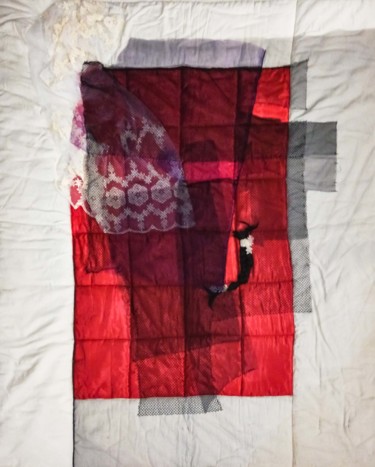 Textile Art titled "Untitled-7" by Fereshteh Setayesh, Original Artwork, Collages
