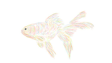 Arts numériques intitulée "Fish" par Ferhat Korkmazcan, Œuvre d'art originale, Travail numérique 2D