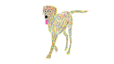 Artes digitais intitulada "Dog" por Ferhat Korkmazcan, Obras de arte originais, Pintura digital