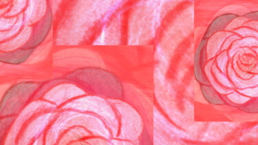 Arts numériques intitulée "Red Rose" par Ferhat Korkmazcan, Œuvre d'art originale, Travail numérique 2D