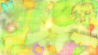 Digitale Kunst getiteld "Forest" door Ferhat Korkmazcan, Origineel Kunstwerk, 2D Digital Work