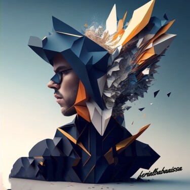 Digital Arts titled "Roboart" by Ferial Babaaissa, Original Artwork, AI generated image