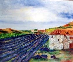 Peinture intitulée "couleur Provence" par Jean Pierre Ferenkak, Œuvre d'art originale, Huile