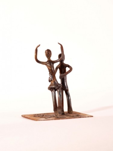 Skulptur mit dem Titel "bailarines" von Adrian Fermandois, Original-Kunstwerk, Metalle