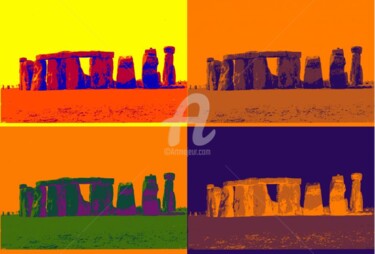 Arte digitale intitolato "stonehenge.jpg" da Fernanda Raineri, Opera d'arte originale