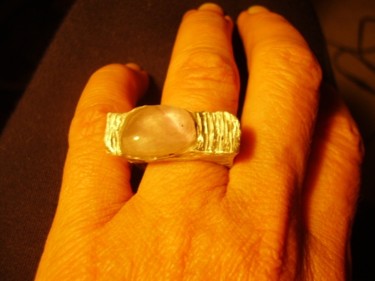 Artigianato intitolato "anello argento con…" da Fernanda Satta, Opera d'arte originale