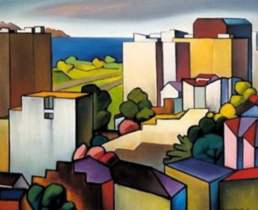 Pintura intitulada "Rio de Janeiro VI" por Fernando Barreto, Obras de arte originais, Óleo