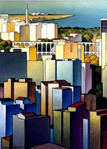 Painting titled "Rio de Janeiro XXIV" by Fernando Barreto, Original Artwork, Oil