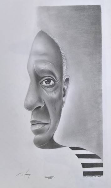 Desenho intitulada "PICASSO" por Fernando Cezan, Obras de arte originais, Outro