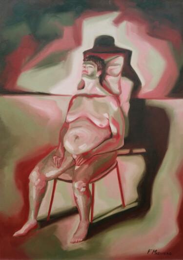 Pintura titulada "Figura em Repouso" por Fernando Maziviero, Obra de arte original, Oleo