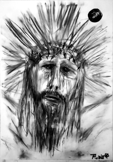 Dessin intitulée "San Cristo de Limpi…" par Fernando Rubio, Œuvre d'art originale, Fusain