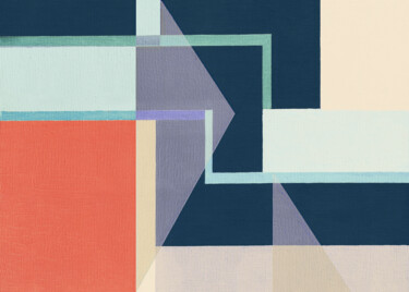 数字艺术 标题为“Geometric Breakdown” 由Fernando Vieira, 原创艺术品, 数字油画
