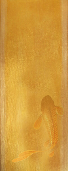 Arte digitale intitolato "Golden Koi" da Fernando Vieira, Opera d'arte originale, Pittura digitale
