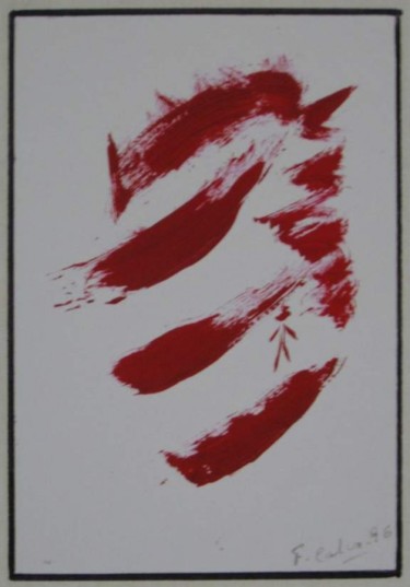 Pintura titulada "Manchas rojas,2" por Fernando Calvo, Obra de arte original