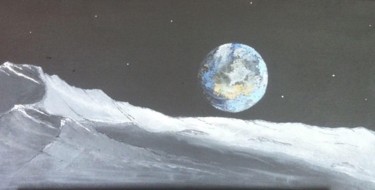 Pintura titulada "from the moon..." por Fernando Castro, Obra de arte original