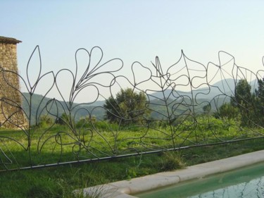 Design intitulée "Rambarde piscine N°2" par Marc Valdenaire, Œuvre d'art originale