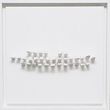 Escultura titulada "Abstract work" por Laure Ferrando, Obra de arte original, Cerámica Montado en Panel de madera