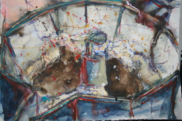 moka Pittura intitolato "moka" da Ferruccio, Opera d'arte originale