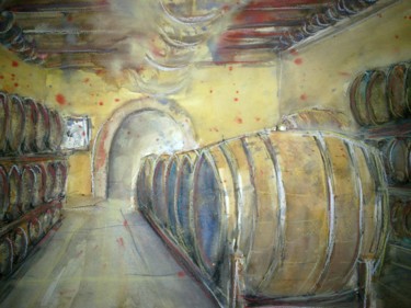 Pittura intitolato "cantina" da Ferruccio, Opera d'arte originale